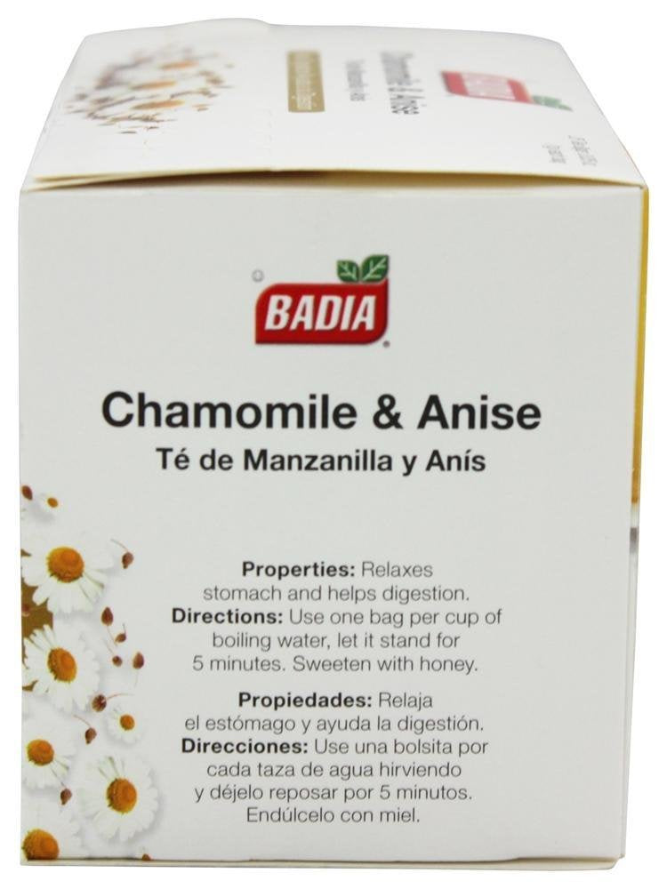 BADIA Tea Chamomile and Anise 25 BG 2 Pack