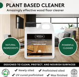 WOCA Denmark Natural Soap Bundle - 2x(1L) -Concentrated Cleaner for Oil-Treated Hardwood Floors, Furniture, Millwork, Cutting Boards, and Countertops.