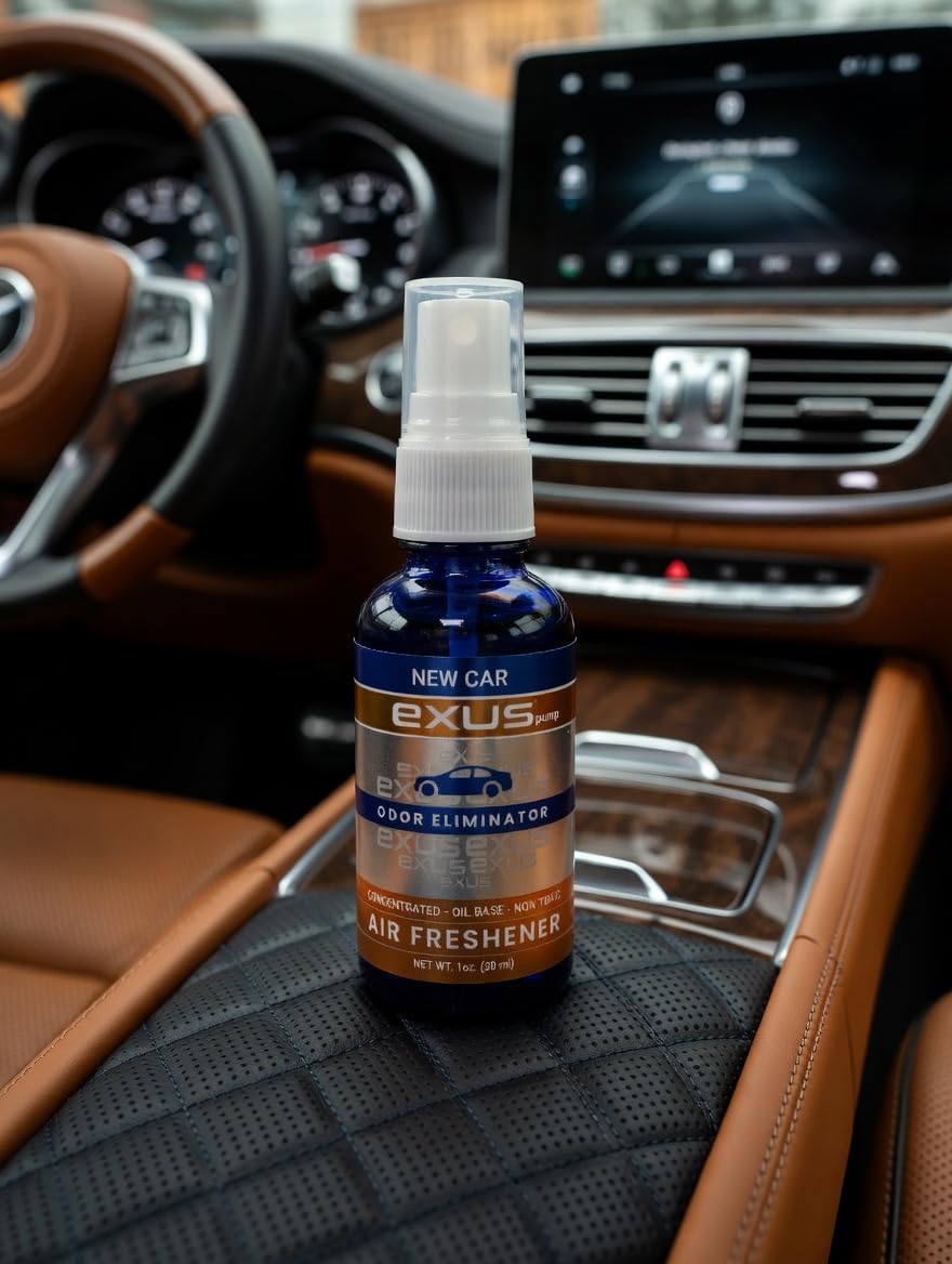 exus Pump Spray Concentrated Oil Based Air Freshener & Odor Eliminator, Use for house, car, bathroom, kitchen, office. Strong Air Freshener (5 Mixed