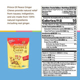 Prince of Peace Blood Orange Ginger Chews, 4 oz. - Candied Ginger - Candy Pack - Ginger Chews Candy - Natural Candy