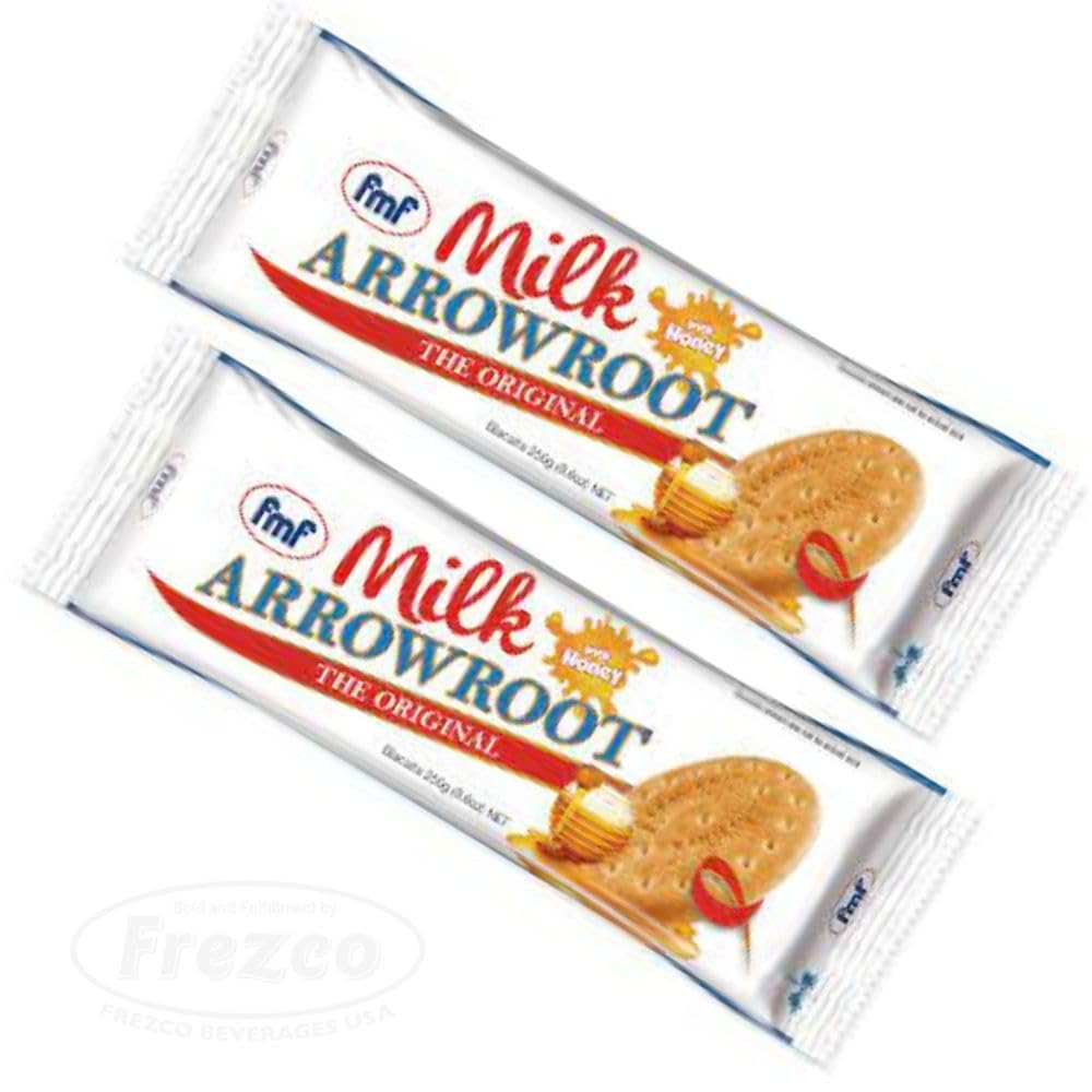 Fijian Made™ - Original fmf Milk Arrowroot Biscuits (Pack Of 2 x 250g) A Family Favorite For Generations, Taste of Fiji Islands...FijiProduct.com