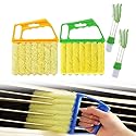 Blind Cleaner Tool, Detachable Window Blind Cleaner Duster Tool, 7 Fingers Dusting Cleaner Mini Blind Duster Brush for Blinds Air Conditioner Vents