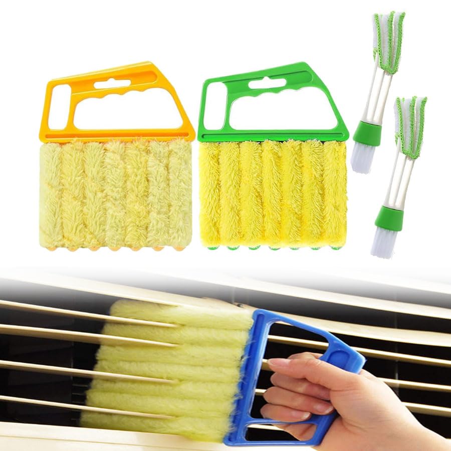 Blind Cleaner Tool, Detachable Window Blind Cleaner Duster Tool, 7 Fingers Dusting Cleaner Mini Blind Duster Brush for Blinds Air Conditioner Vents