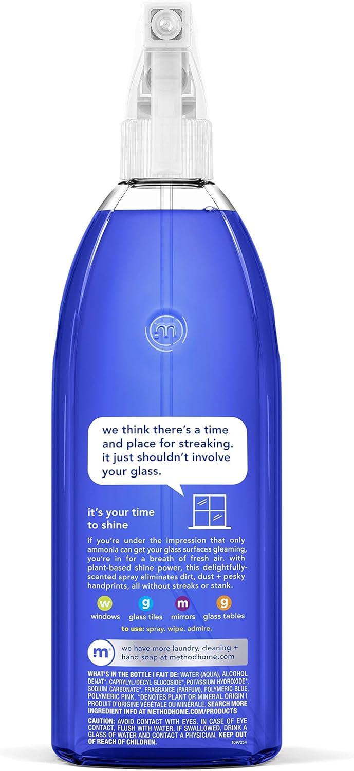 Method Glass Cleaner + Surface Cleaner, Mint, 28 Ounce