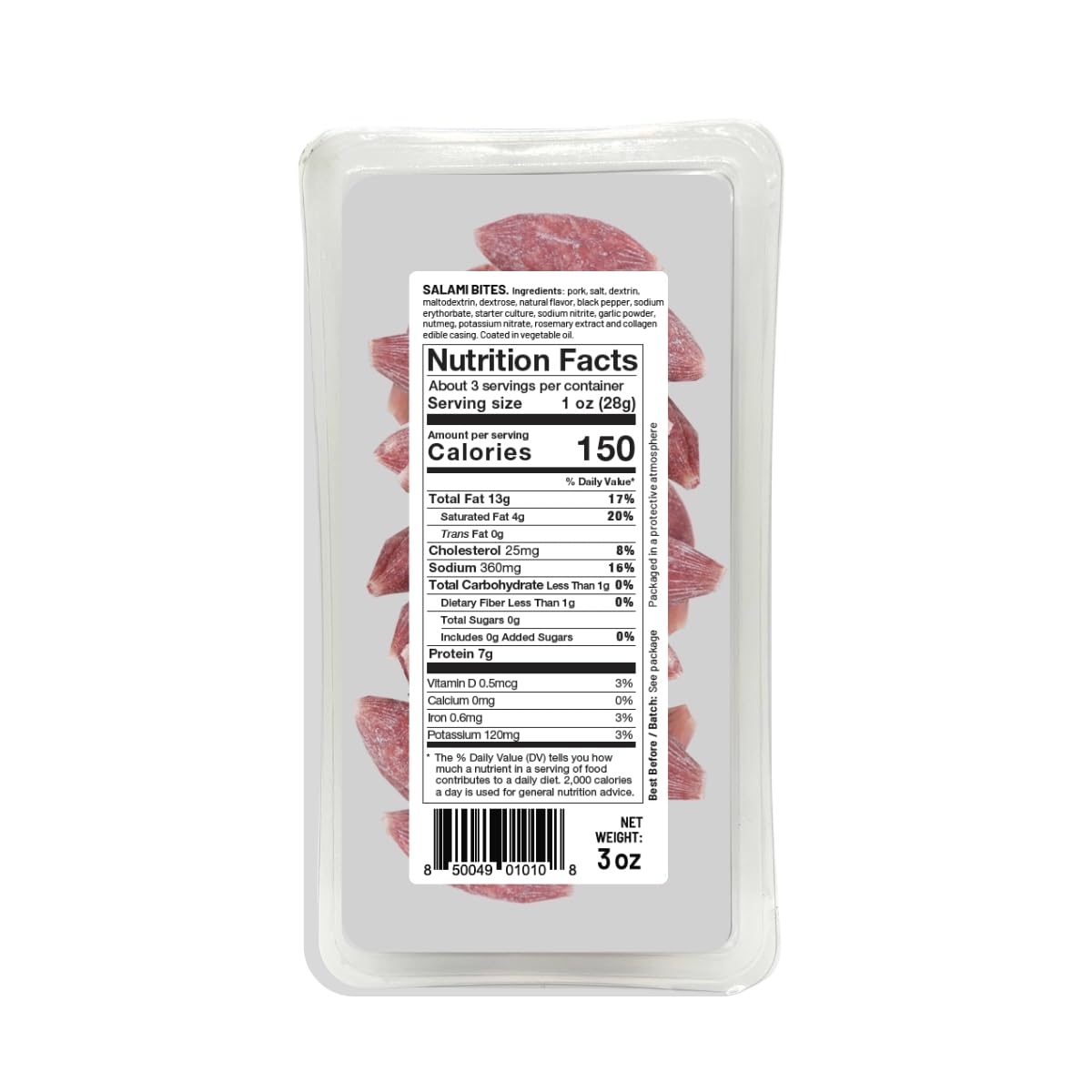 GOIKOA Salami Bites | Salchichon | Ready to Eat Snack | From Navarre, Spain | 3oz (85g) (Pack of 2)