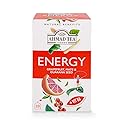 Ahmad Tea Herbal Tea, Grapefruit, Mate, Guarana Seed, & Vitamin B6 'Energy' Natural Benefits Teabags, 20 ct (Pack of 6) - Caffeinated & Sugar-Free