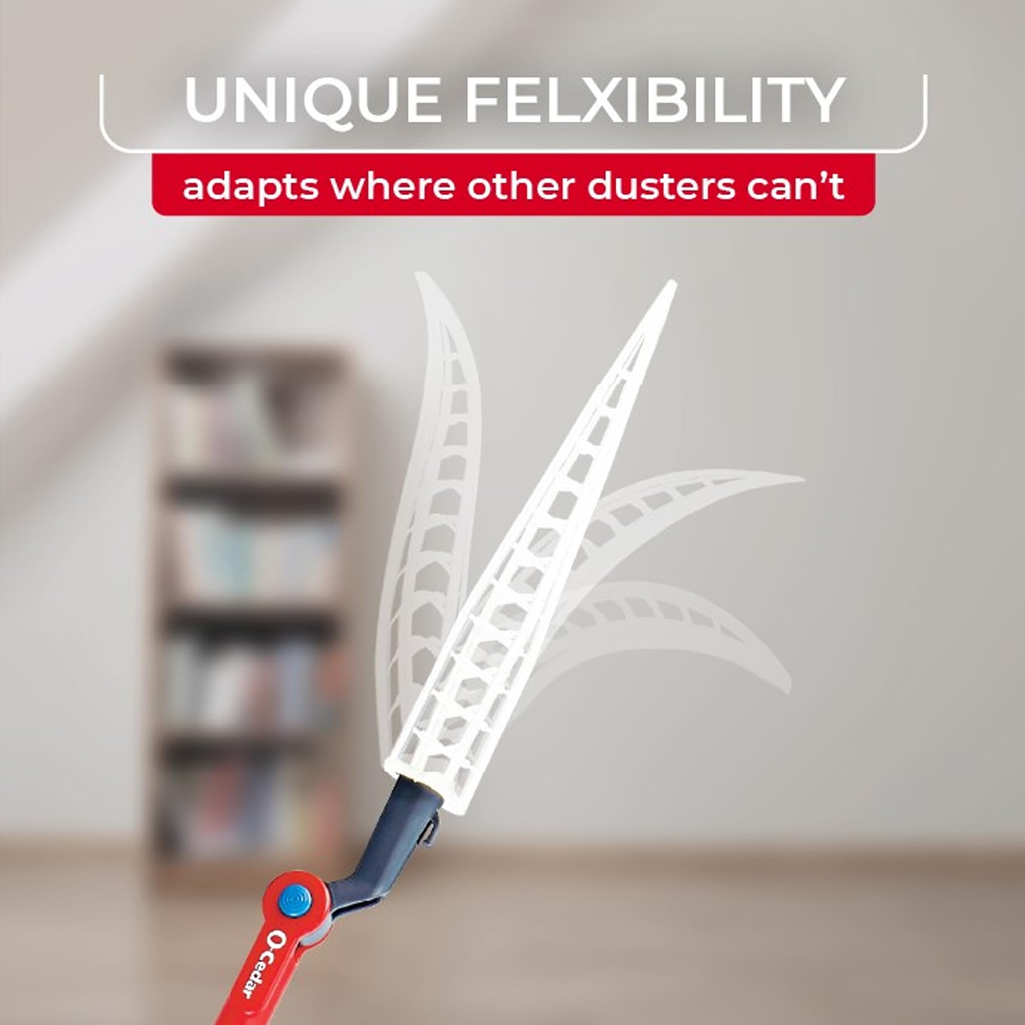 O-Cedar Flex & Catch Heavy Duty Dusting Kit with 3 Disposable Duster Refills | New & Improved Model | Extendable 3 Ft Handle with Stay-On Duster Hook