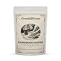 Crumb & Crust Premium Sourdough Starter Culture - Dehydrated Sourdough Starter w/Live Active Cultures for Artisan Bread Baking, Open Crumb & Crisp Crust - Natural Fermentation - Non-GMO - Made in USA
