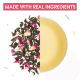 Teabox Premium Darjeeling Green Tea With Natural Rose Petals |100% Whole Leaf & 0% Bitterness | Green Tea From The Himalayas | 25 Tea Bags (Low