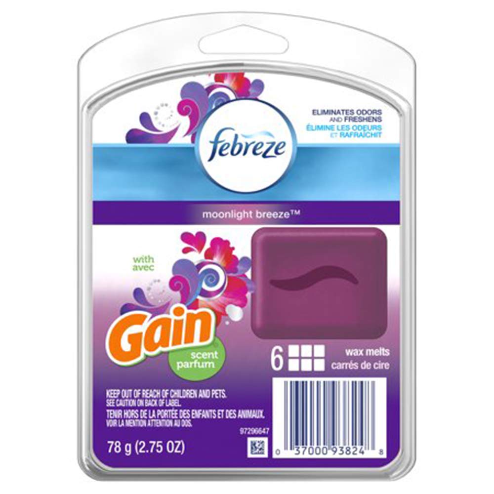 Febreze Wax Melts with Gain Scent, Moonlight Breeze, 2.75 oz