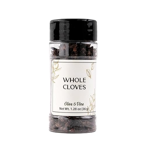 Olive & Vine Whole Cloves, Warm & Spicy, For Baking & Curries, Rich Tradition, Authentic Taste, For Global Recipes (1.28 Ounce)