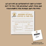 Gift Basket For Dog and Dog Owners, Coffee Lovers, Gourmet Coffee, Nuts, Popcorn, and Dog Treats and Toys, Holiday Gift, Lucca the Napa Dog
