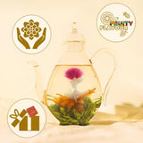 LWXLJMJZC?12 Unique Varieties Blooming Green Tea Ball | Jasmine Flowering Tea | Individual Pack with Flowers?Gifts For Tea Lovers