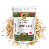 Organic Way Dried Lemongrass Fine Cut & Sifted | Herbal Tea (Cymbopogon citratus) - Organic & Kosher Certified | Raw, Vegan, Non GMO & Gluten Free |