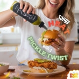 Heartbeat Hot Sauce Dill Pickle Serrano - 6 fl oz Bottle - Versatile Hot Sauce for Wings, Tacos, Pizza, Burgers and Snacks - Unique Buffalo Sauce