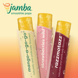 Jamba Smoothie Pops Variety Pack, 16 Count - 100% Fruit Juice Freezer Pops, No Added Sugar, or Colors, 4g Fiber per Serving - Mango-a-go-go