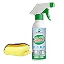PRAZISCHUTZ Streak-Free Bathroom Glass Cleaner Spray, Instant Shine on Mirrors, Tiles & Shower Doors, Removes Limescale, Soap Scum & Oil Film, No