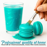 Bulk (20g) Luster Dust Edible Cake Decorations, Teal Edible Dust for Cake Edible Luster Dust for Cupcake Decorations, Cake Drip, Teal Edible Paint