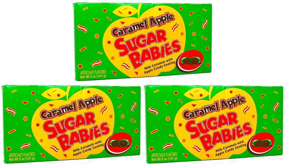 Candy Caramel Apple Sugar Babies, 5 oz, 3 pack