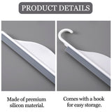 Nuorest 3 pcs Tiny Shower Mirror Squeegee for Bathroom, Window Squeegees for Shower Doors, White Window Wiper Scraper Cleaner Tool, All-Purpose