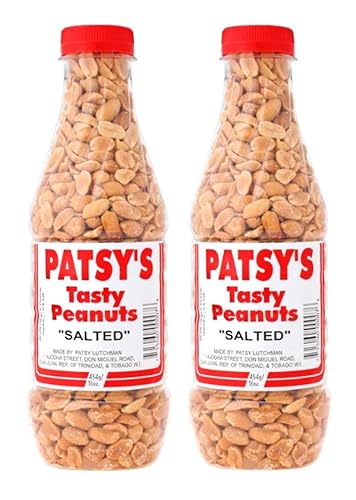 Patsy's Tasty Peanuts (Salted) - 16oz (Pack of 2) - Trinidad & Tobago Snacks