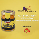 Authentic Taste Africa Pepper Sauces & Purees - Traditional West African Chili Sauce Made with a Variety of Peppers, Ginger & Garlic, Flavor-Packed
