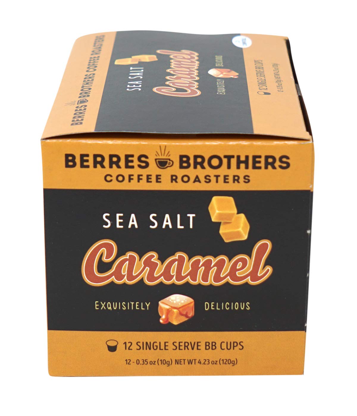 Berres Brothers Sea Salt Caramel Coffee, 12 Count Single Serve Pods Compatible with Keurig K Cups K Pods Coffee Makers, Medium Roast
