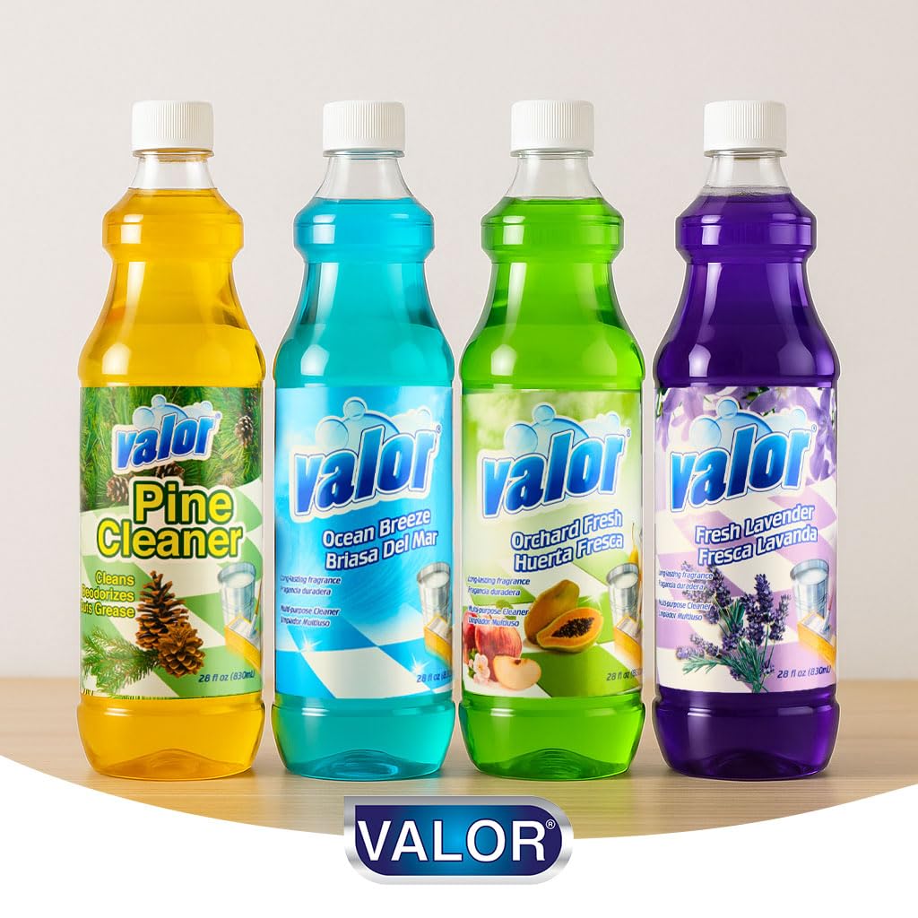 Valor Multi-Purpose Cleaner, 28 fl oz - Powerful Multi-Surface Cleaning, Streak-Free Shine, Biodegradable Formula, Made in USA (28 Fl Oz (Pack of 1)