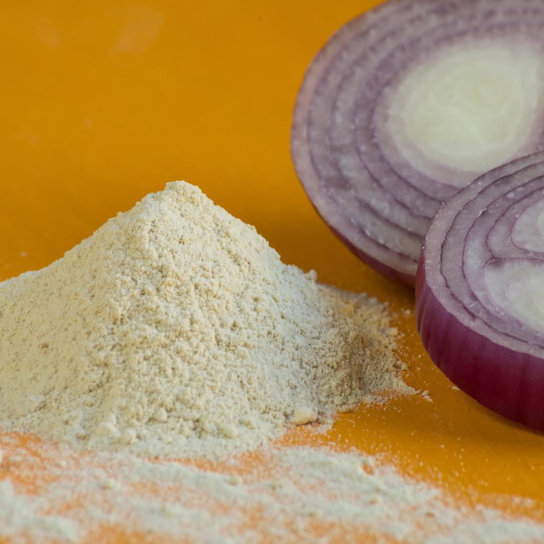 Olive & Vine Onion Powder, Savory Flavor, Seasoning for Soups, Stews, and Sauces, with Rich Tradition, Authentic Taste, For Global Recipes (8 Ounce)