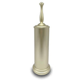 Indecor Home Satin Matte Soft Gold Toilet Bowl Brush with Holder, Durable Bathroom Cleaning Tool, Modern Design for Easy Toilet Maintenance, Bathroom