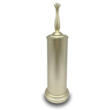 Indecor Home Satin Matte Soft Gold Toilet Bowl Brush with Holder, Durable Bathroom Cleaning Tool, Modern Design for Easy Toilet Maintenance, Bathroom