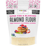 Wholesome Yum Premium Fine Blanched Almond Flour For Baking & More (16 oz / 1 lb) - Low Carb, Gluten Free, Non GMO, Keto Friendly Flour Substitute