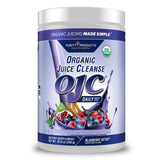 Purity Products OJC Blueberry Detox - Certified Organic Juice Cleanse Bloat + Gas Relief- Ft. OptiBiome Probiotics, Organic Super Fruits + 4 Grams