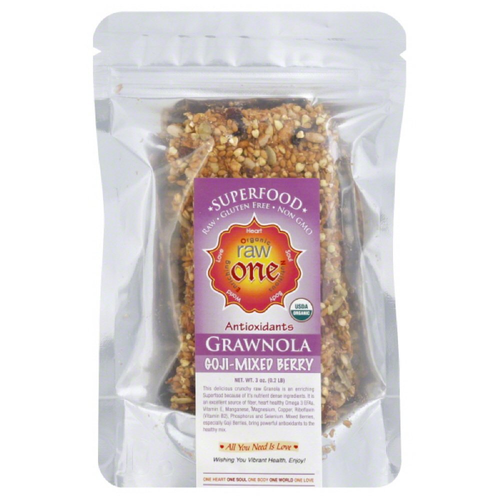 Rawone Granola Mixed Berry Org, 3 Ounce