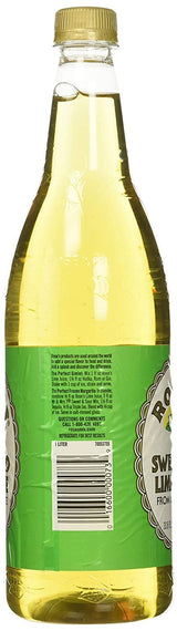Rose's Lime Juice - Sweetened, 1 Liter (33.8 Fluid Ounces) Plastic Bottle (Pack of 2)