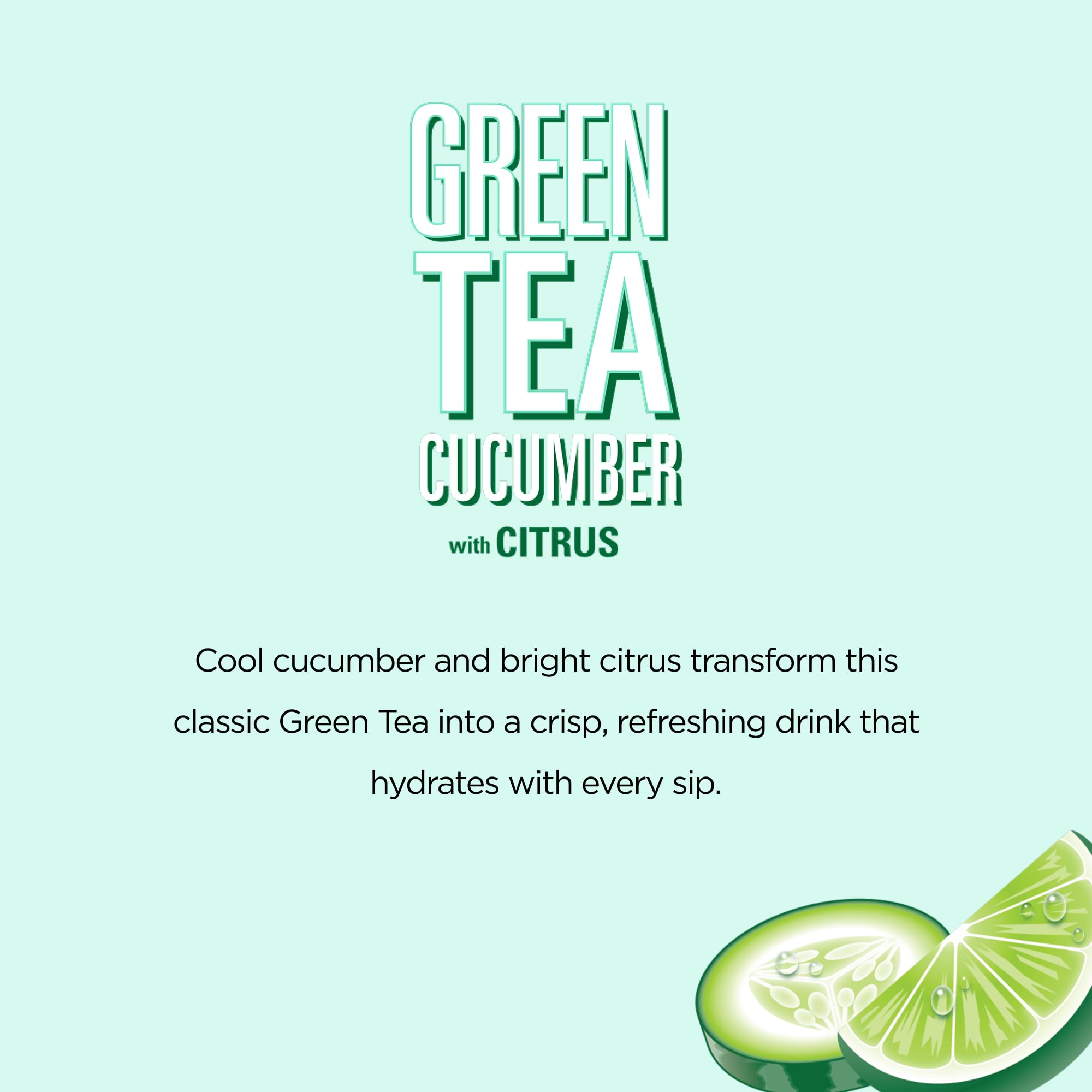 AriZona Green Tea with Cucumber and Citrus - Big Can, 22 Fl Oz (Pack of 12)