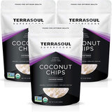 Terrasoul Superfoods Raw Coconut Chips (Organic), 2.25 Lbs (3 Pack)