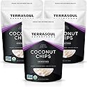 Terrasoul Superfoods Raw Coconut Chips (Organic), 2.25 Lbs (3 Pack)