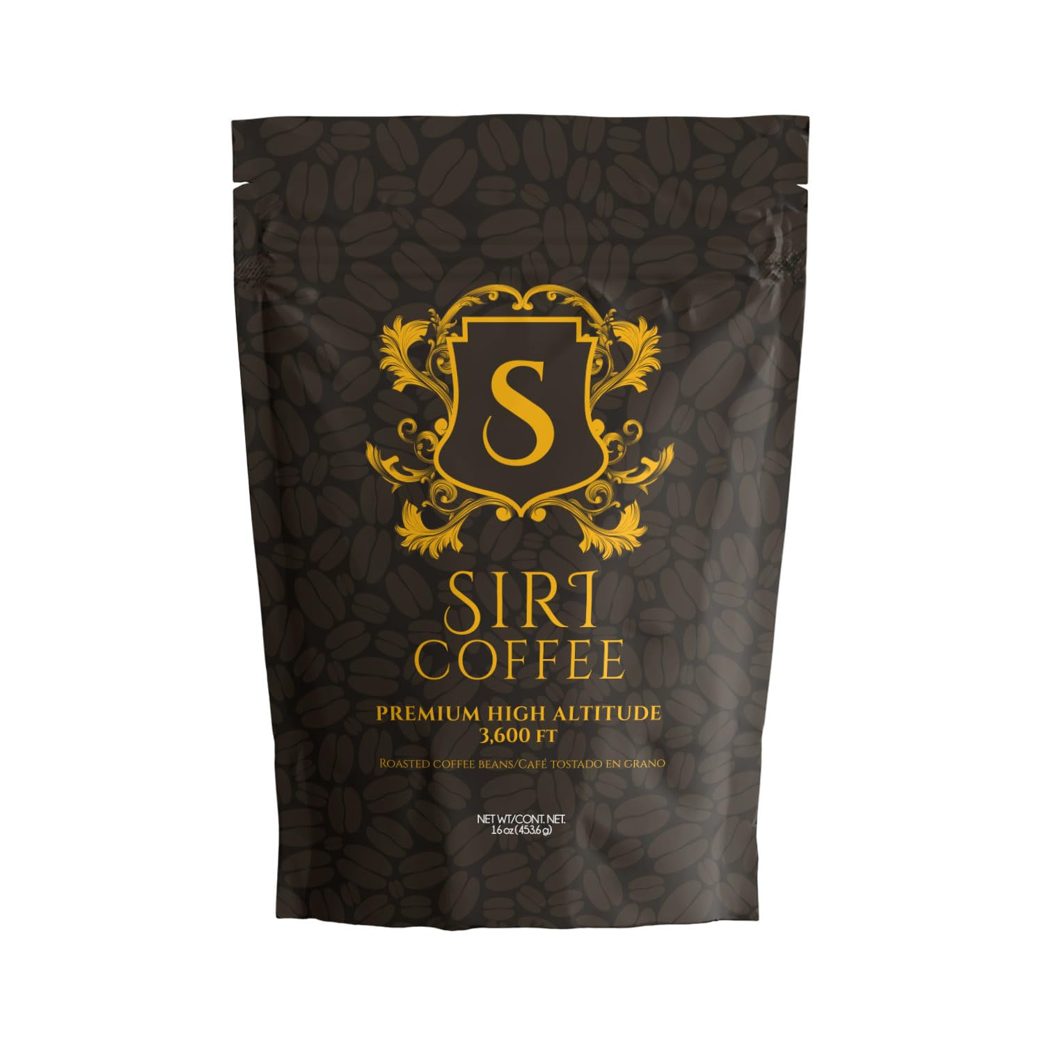 Siri Roast Coffee Beans & High Altitude Organic 1 lb, Tested for Molds & Toxins, Smooth Chocolate Notes, Light Roast Whole Bean Coffee, Premium El