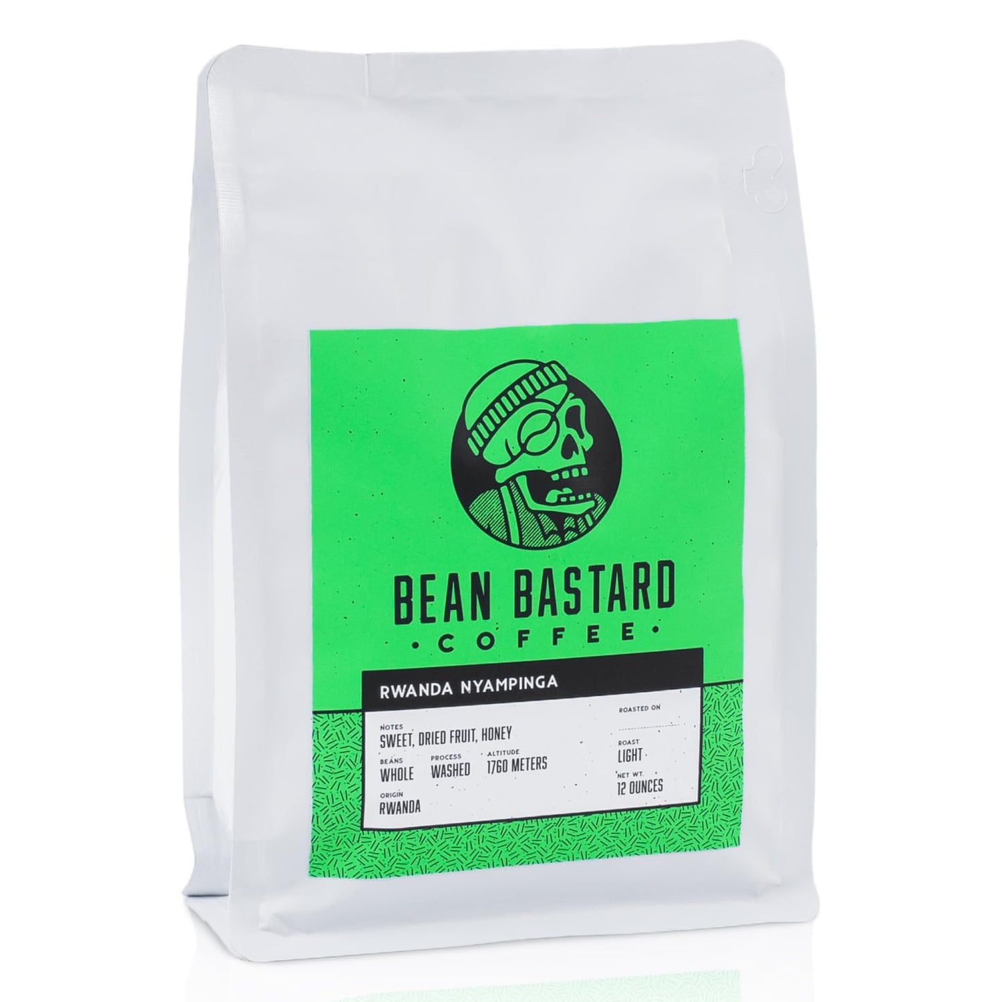 Bean Bastard Coffee RWANDA NYAMPINGA Light Roast Single Origin Whole Coffee Beans | Premium Whole Bean Coffee with Citric and Honey Tones | Ethically