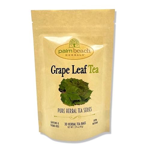 Palm Beach Medicinal Herbs - Grape Leaf Tea - Pure Herbal Tea Series, 30ct