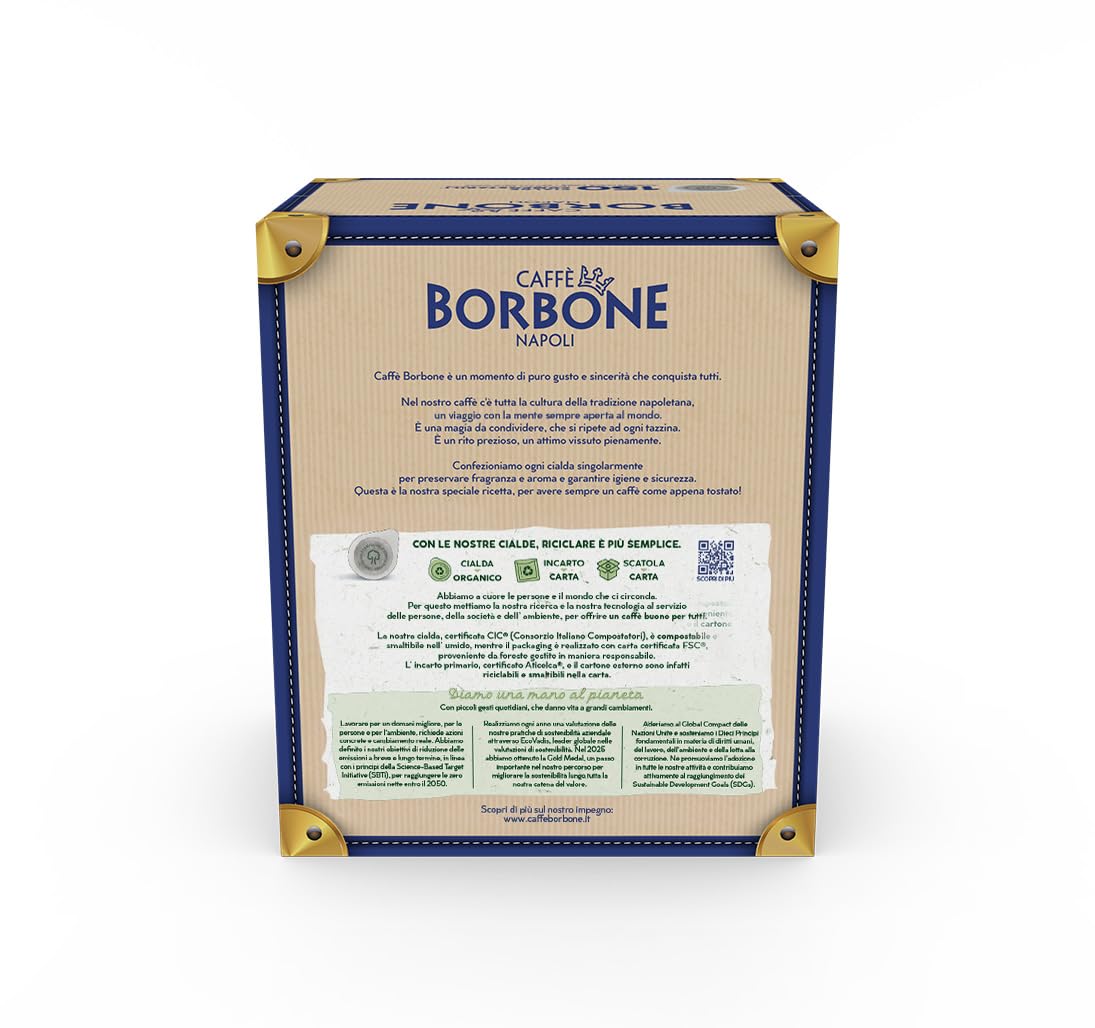 Caffe Borbone ESE Coffee Pods - Miscela Nera (Black) - 150 Count