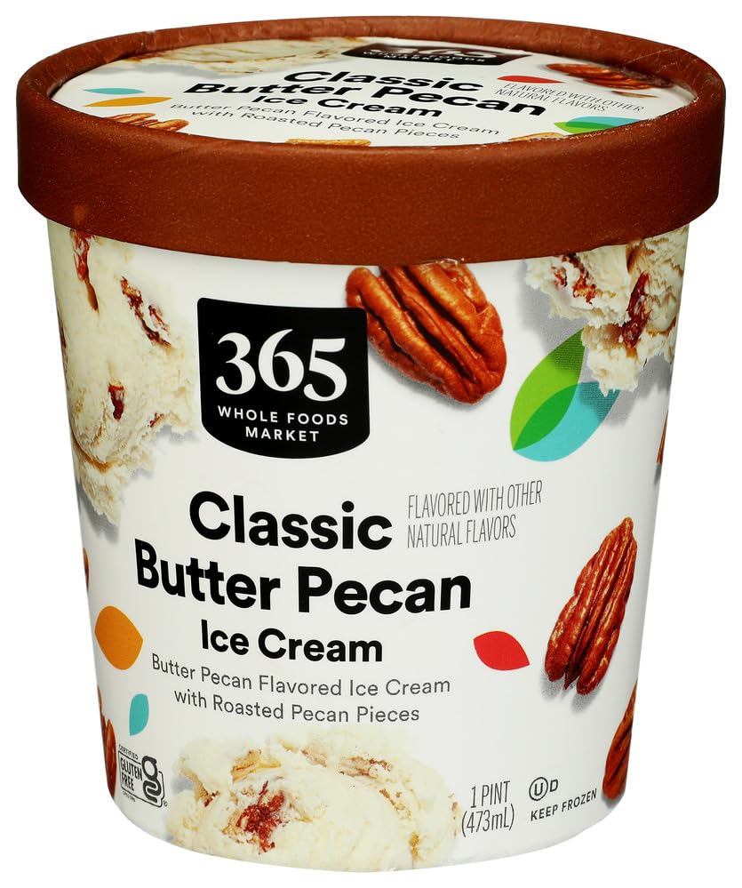365 by Whole Foods Market Butter Pecan Ice Cream, 1 PT