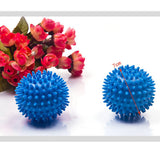 Hard PVC Dryer Balls Laundry Balls,Reusable,7cm in Diameter,Blue (2)