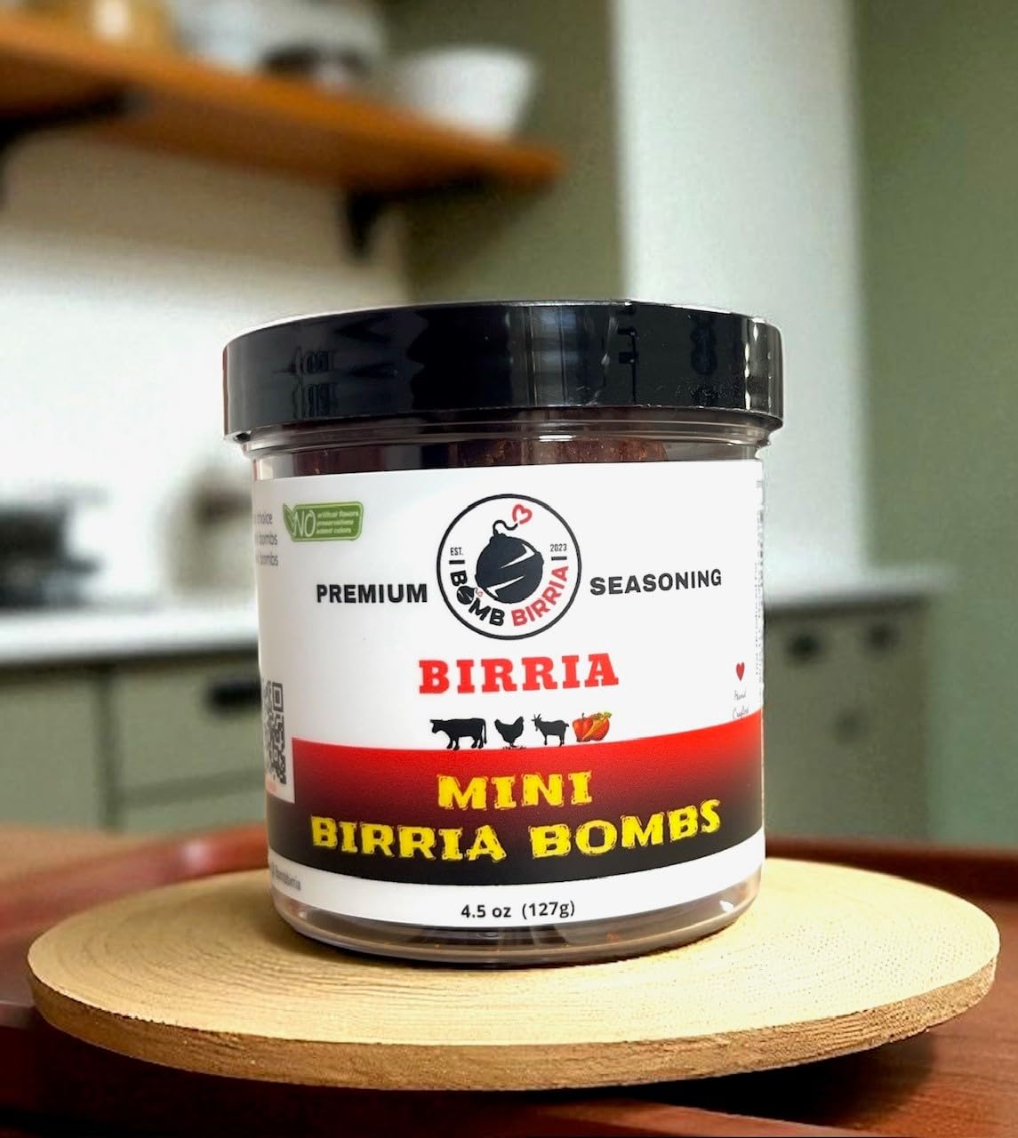 Authentic Mini Birria Bombs - 10 per pack by Bomb Birria - The Best Authentic Mexican Seasoning for Birria Plates, Tacos, Quesabirrias, Tortas