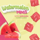 Wiley Wallaby Mini Licorice Bites 2.0 Ounce Classic Gourmet Soft & Chewy Australian Watermelon Licorice Candy Bags, 18 Pack