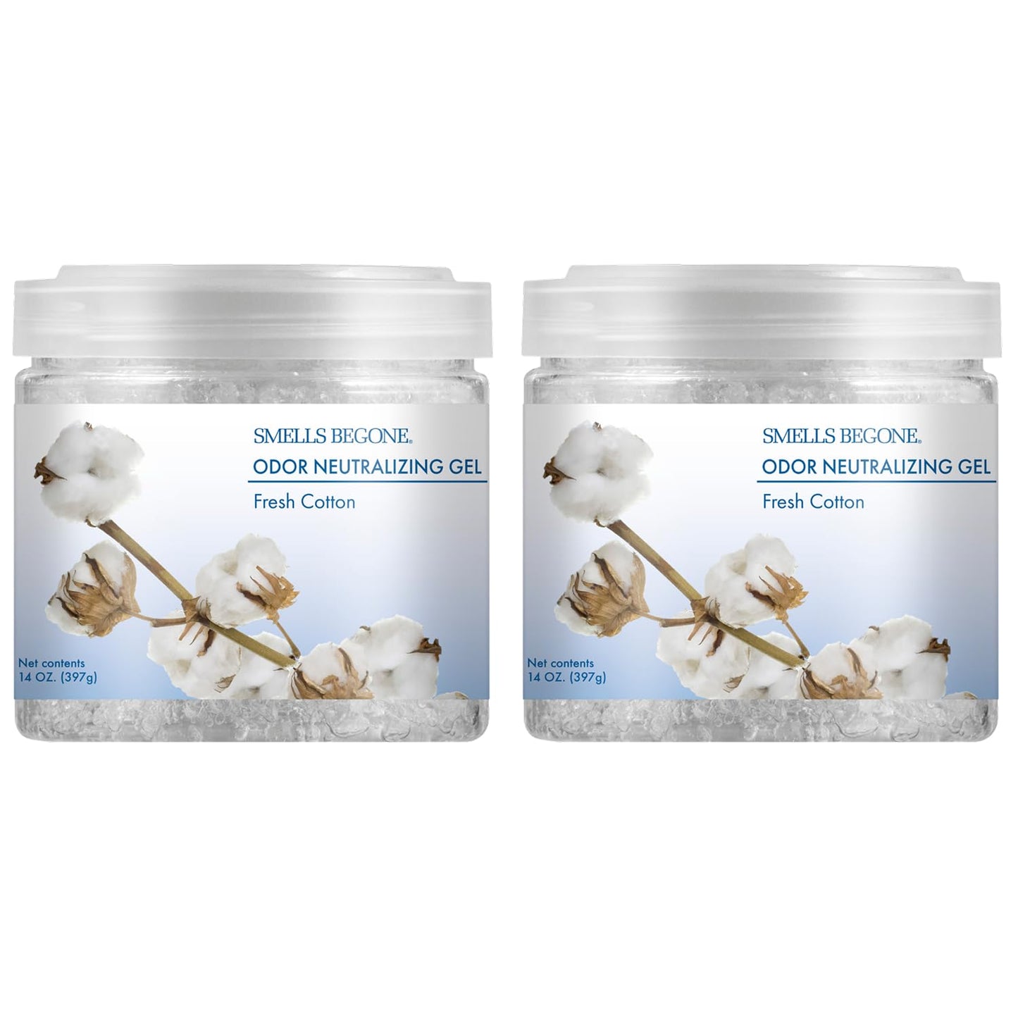 SMELLS BEGONE 14oz Crystal Odor Eliminator - Absorb & Eliminate Odors in Homes, Offices, Bathrooms, Basements, Garage, Cars, RVs & Boats - Remove