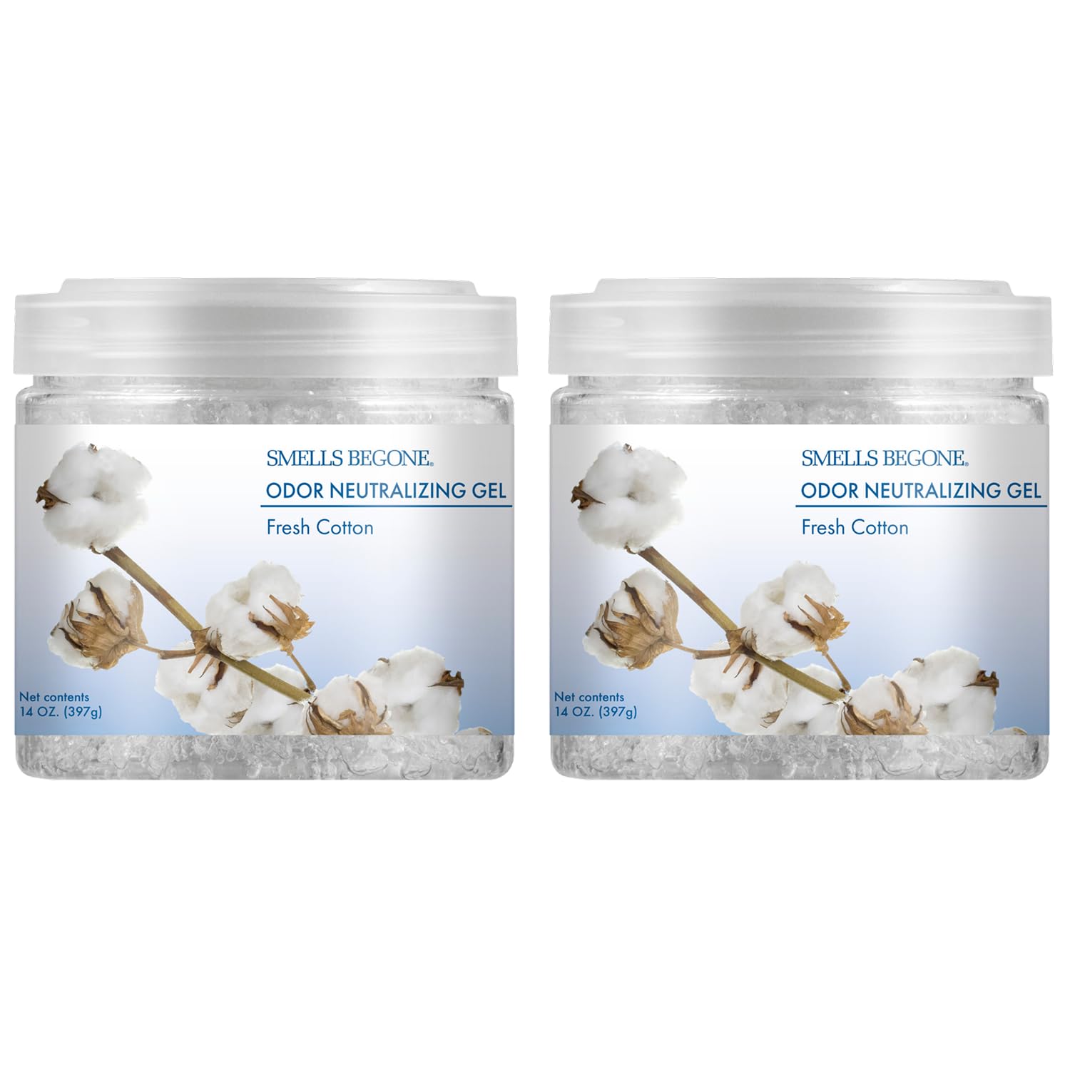 SMELLS BEGONE 14oz Crystal Odor Eliminator - Absorb & Eliminate Odors in Homes, Offices, Bathrooms, Basements, Garage, Cars, RVs & Boats - Remove