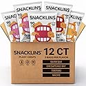 SNACKLINS Plant Based Crisps 4 Flavor Variety - Nacho, BBQ, Teriyaki, Chesapeake Bay - Gluten Free, Grain Free, 100% Kosher, Crunchy Puffed Snack Only