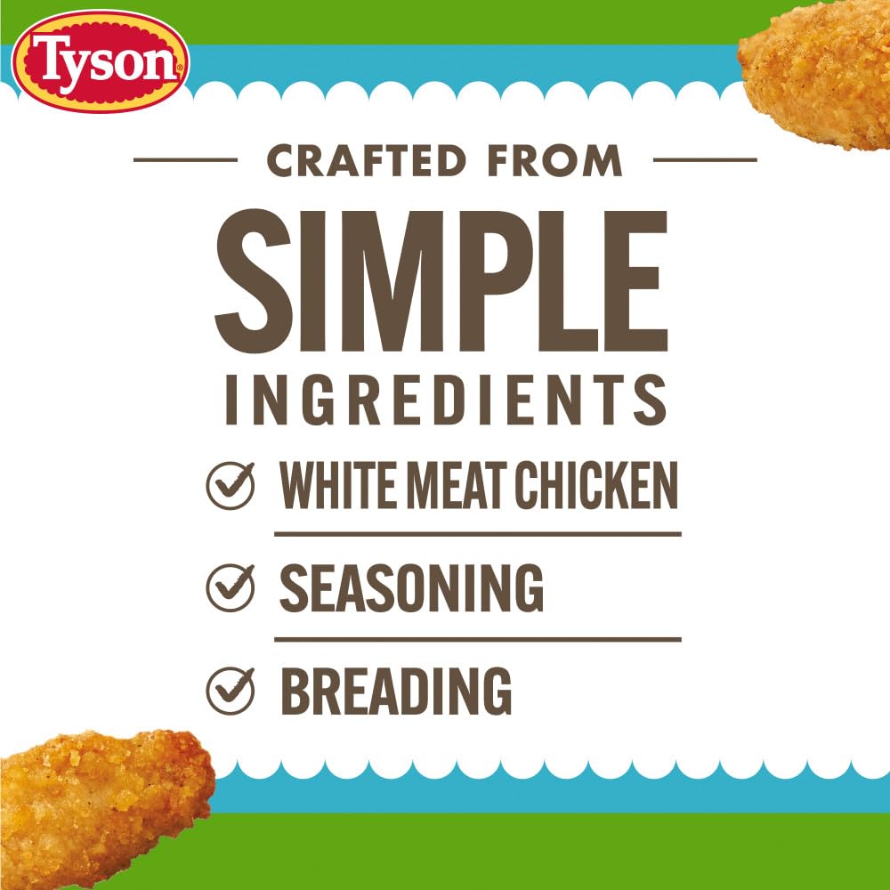 Tyson Lightly Breaded Chicken Strips (Frozen), 1.25 Lb Bag